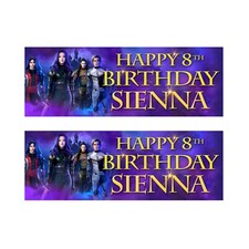 2 x Personalised Decendents Birthday Banners - any age/name