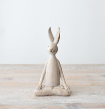 Yoga Rabbit Figurine, 19cm