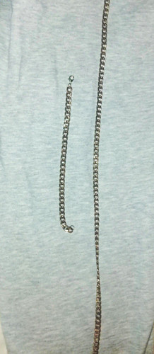 Silver curb chain - curb, link