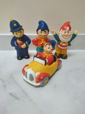 Vintage Noddy Soft Plastic Bath Toy | Noddy in Car | Big Ears | PC Toy Bundle