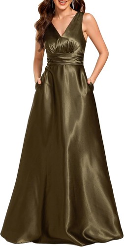 New satin line bridesmaid - satin,