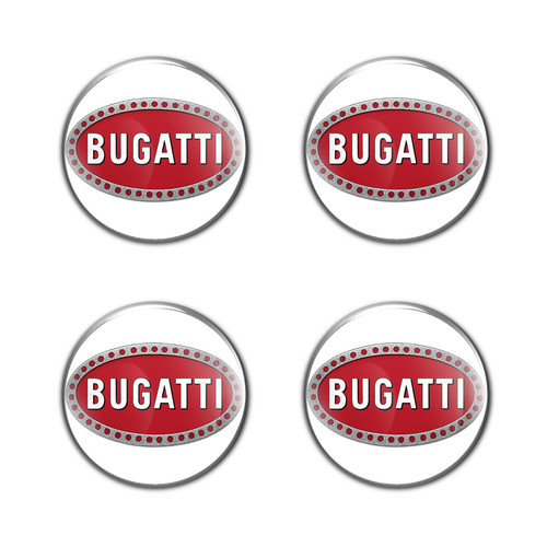 Bugatti logo stickers - , 4pcs