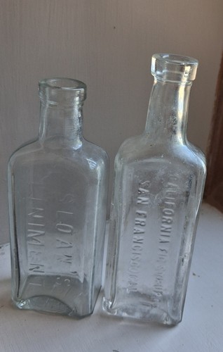 Old glass bottles sloan - -, sloan's