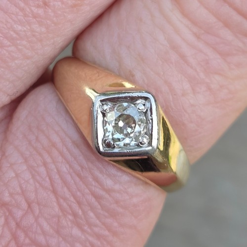 Antique art deco solid 18ct - art,
