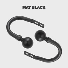 2 X Crystal Metal Curtain Hold Backs Chrome Wall Curtain Tie Backs Hooks Holder 