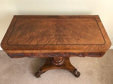 Antique mahogany games table - mahogany,