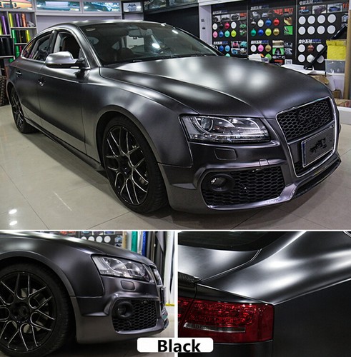 Black new satin - black,