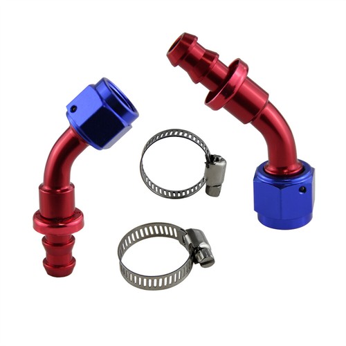 2pcs an6 push on lock - an6, 45°