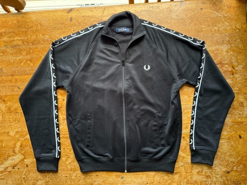 Mens fred perry black jacket - black,
