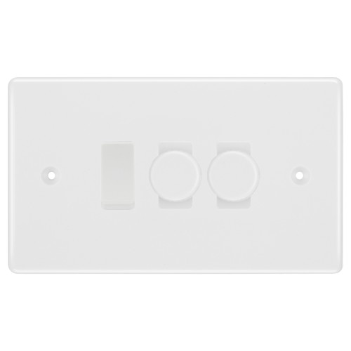 White gang light switch - bg,