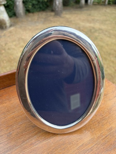 Silver oval hallmarked - silver,