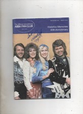GENUINE   ABBA   FRIDA   SIGNED FANCLUB  MAGAZINE