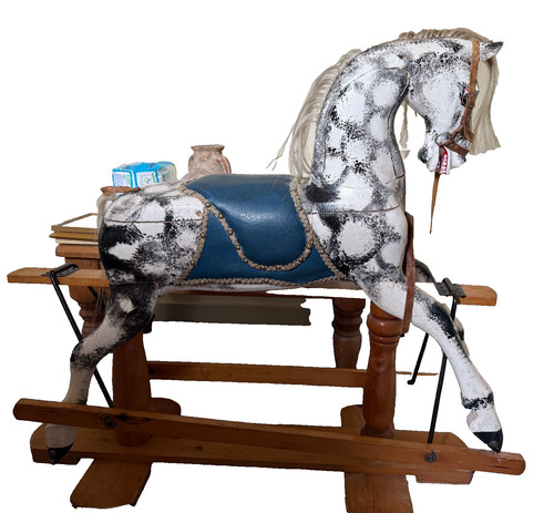 Vintage rocking horse need - rocking,