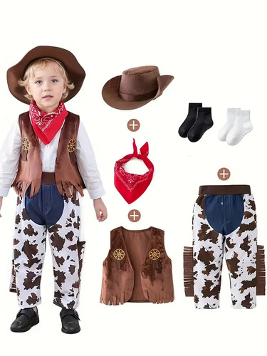 3pcs boys wild west cowboy - 3pcs,