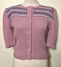 Ladies  Woman's 1940/1950s Short sleeve Cardigan WWII re-enactment Tea Dance WW2
