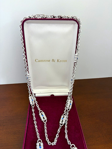 Camrose kross silver tone - &,