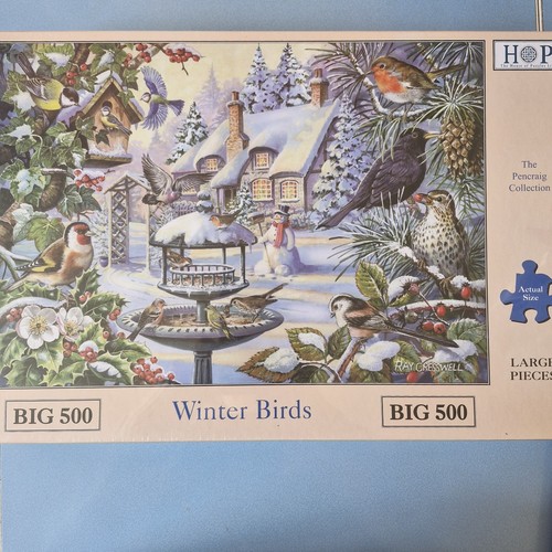 House puzzles winter birds - puzzles,