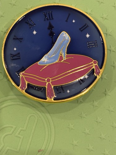 Cinderella glass slipper clock - cinderella,