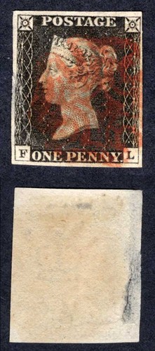 Penny black thinned - (fl),