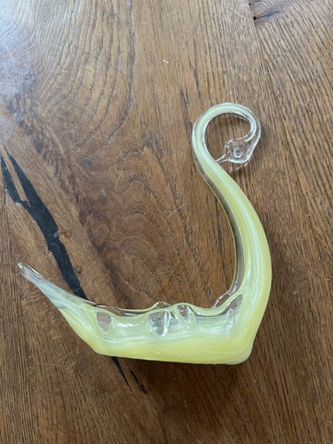 Vintage murano yellow glass - yellow,