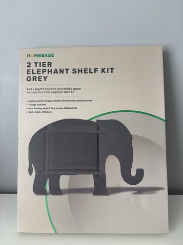 Homebase elephant tier shelf - elephant, 2