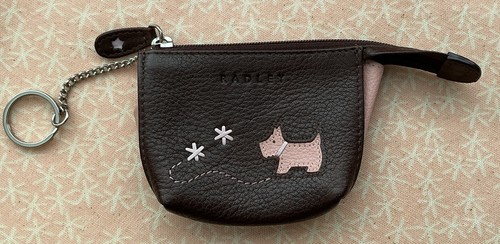 Radley dark brown leather coin - brown,