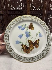 Vintage 80s Lenox Butterflies & Flowers Collectors Plate Buckeye & Bluebells