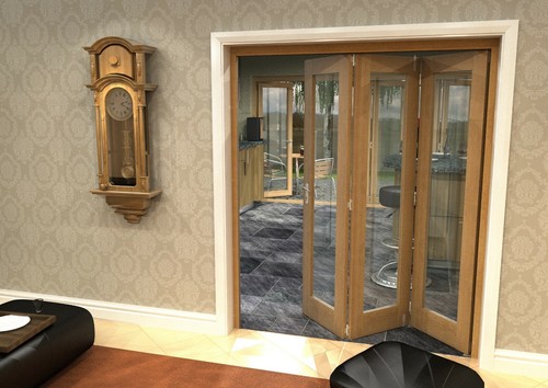 Oak internal bifold - bifold, doors