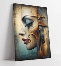 WOMAN CRYING ABSTRACT GRAFFITI
