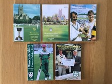 WORCESTERSHIRE COUNTY CRICKET CLUB YEARBOOKS 1990 - 1994 FINE