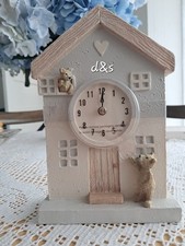 Next Bertie Bear couple Mantel Clock Table Gift 