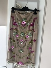 Embroidered Skirt Size M Zara