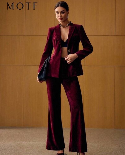 Motf premium velvet suit - motf,