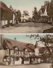2 early colour POSTCARDS -
