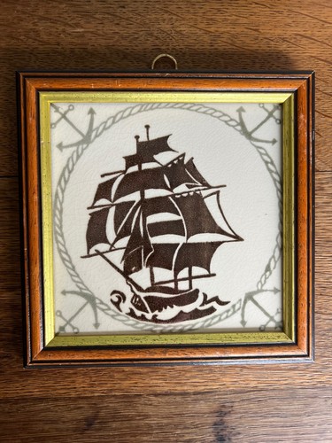 Framed vintage hereford - hereford, tiles