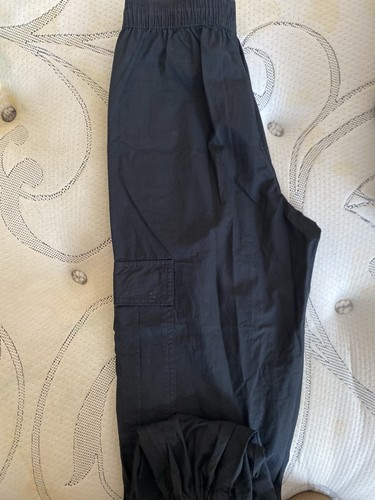 Black cargo trousers size - f&f,