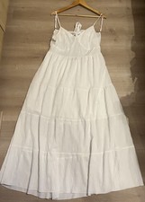 White Summer Dress Holiday 0XL