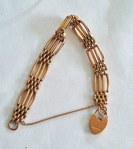 9ct rose gold bar - rose,