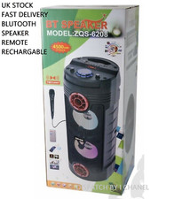 Portable Bluetooth BT Tower Speaker (ZQS-6208) With Wired Microphone Free Post