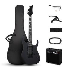Glarry 170 Electric Guitar Novice 24 Fret 6 String 20W Amp 5 Pick-Up Tremo Bridg