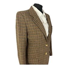 Vintage Tweed Suit 100% Wool Scapa Of Scotland Brown Jacket Skirt Suit Uk 10/12