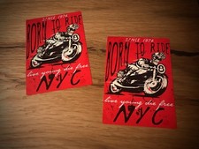 2x Biker Stickers Vintage Motorcycle USA Chopper Bobber Retro Classic Car NEW #013