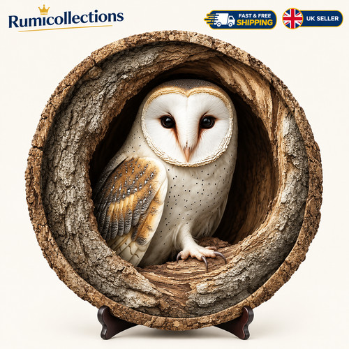 Stunning owl garden plaque - stunning,