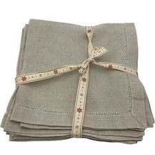 Set of 4 Linen Square Napkins