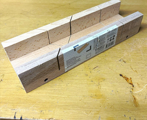 Beech wooden mitre box - beech, x