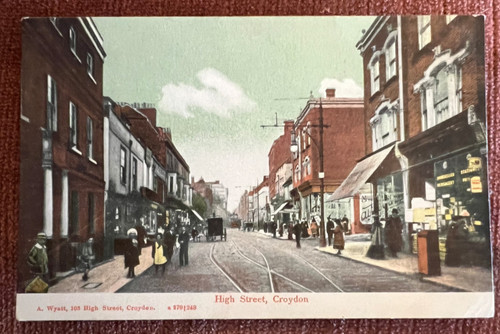 Antique postcard croydon - postcard,