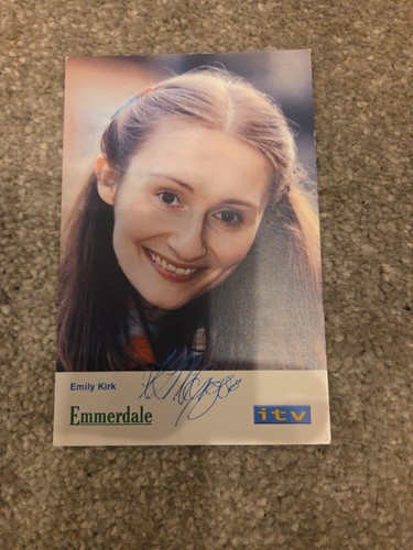 Emily kirk signed emmerdale - emily,