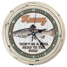 Personalised Wall Clock Trout