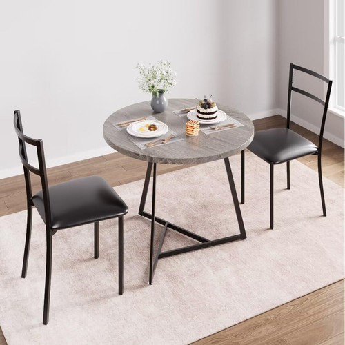 Round dining table - table, set