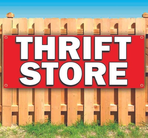 Thrift store advertising vinyl - advertising,